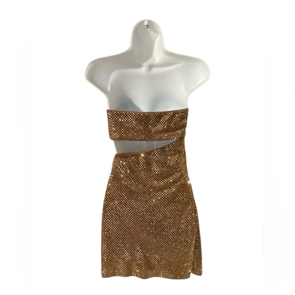 Windsor studded formal mini dress. L - Picture 2 of 2